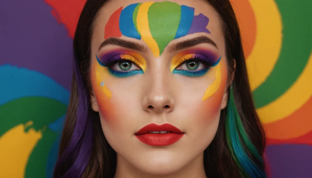 arc en ciel maquillage
