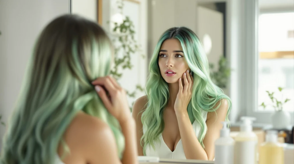 cheveux verts apres coloration vegetale